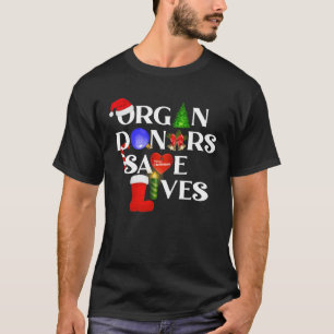 Weihnachtsorgan Spender Sensibilisierung und Organ T-Shirt