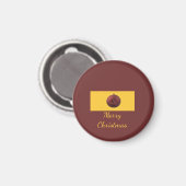 Weihnachtsornament-Design Magnet (Vorderseite/Rückseite)