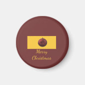 Weihnachtsornament-Design Magnet (Vorne)