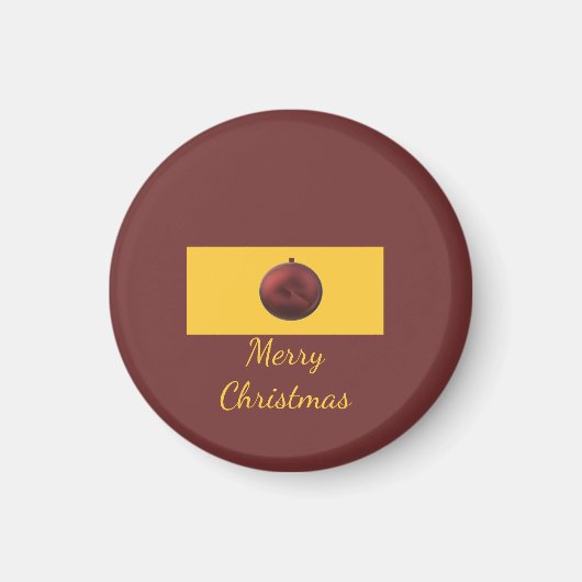 Weihnachtsornament-Design Magnet (Vorne)