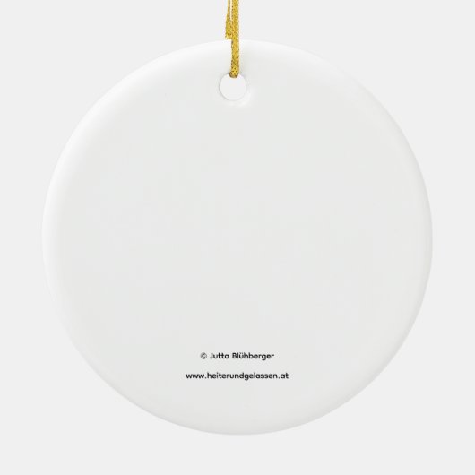 Weihnachtsornament Heitere Gelassenheit (Hinten)