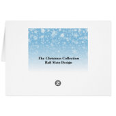 Weihnachtsornamente Blau Gold Geflecht (Rückseite Horizontal)