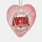 WEIHNACHTSosteopath-DOKTOR Keramikornament (Links)