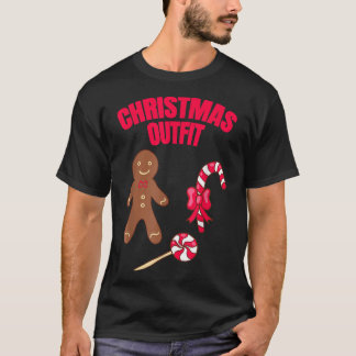 WeihnachtsOutfit Gingerbread Mann Bäckerei Candy S T-Shirt