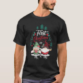 Weihnachtspaar, erste Weihnachten als Mr. und Mrs. T-Shirt (Vorderseite)