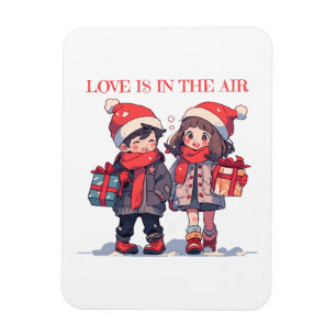 Weihnachtspaar - Liebe liegt in der Luft Magnet