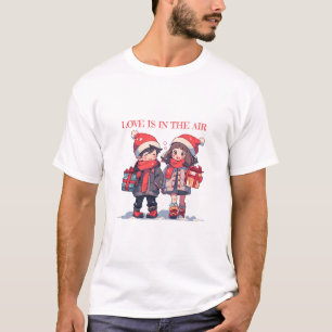 Weihnachtspaar - Liebe liegt in der Luft T-Shirt