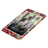 Weihnachtspaare Foto Verheiratet und frohe Ferien Magnet (Linke Seite)