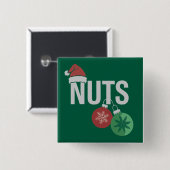 Weihnachtspaare Matching Chest and Nuts Xmas Button (Vorne & Hinten)
