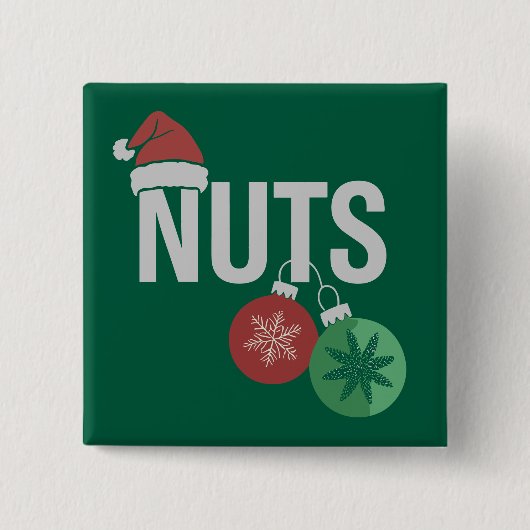 Weihnachtspaare Matching Chest and Nuts Xmas Button (Vorderseite)