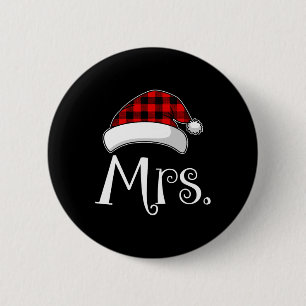 Weihnachtspaare Matching Family Red Kariert Weihna Button
