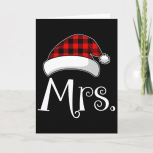 Weihnachtspaare Matching Family Red Kariert Weihna Karte
