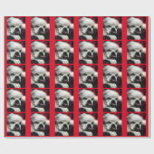 WeihnachtsPackpapier-Englisch-Bulldogge Geschenkpapier (Flach)