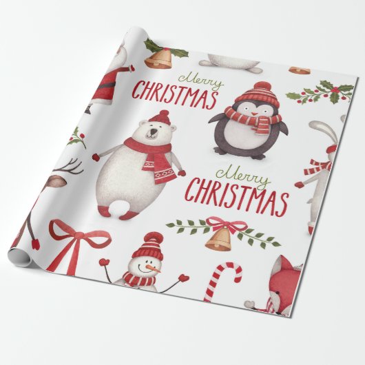 WeihnachtsPackpapier Geschenkpapier (Ungerollt)