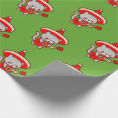 WeihnachtsPackpapier - MEOWIACHI CAT Geschenkpapier (Ecke)