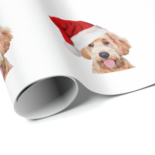 WeihnachtsPackpapier mit goldenem Gekritzel Geschenkpapier (Rolleneckpunkt)