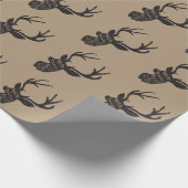 WeihnachtsPackpapier - Rotwild Geschenkpapier (Ecke)