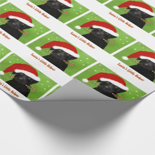 WeihnachtsPackpapier - Sankt kleiner Helfer Geschenkpapier (Ecke)