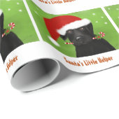 WeihnachtsPackpapier - Sankt kleiner Helfer Geschenkpapier (Rolleneckpunkt)