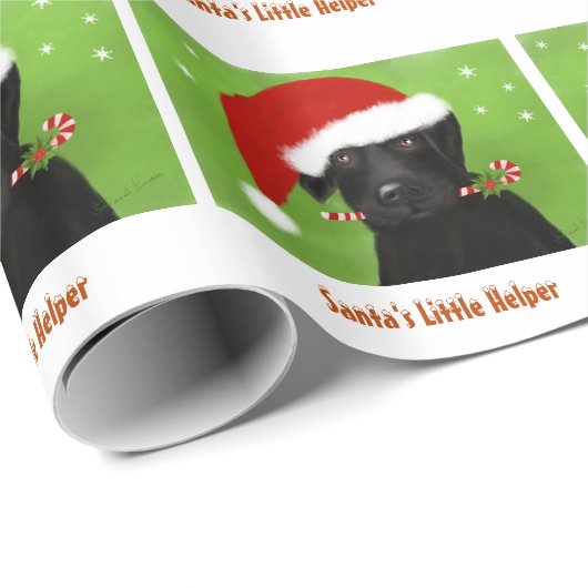 WeihnachtsPackpapier - Sankt kleiner Helfer Geschenkpapier (Rolleneckpunkt)