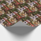 WeihnachtsPackpapier-Schnee-Mann Geschenkpapier (Ecke)