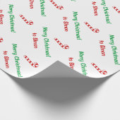 WeihnachtsPackpapier | Zuckerstange giftwrap Geschenkpapier (Ecke)