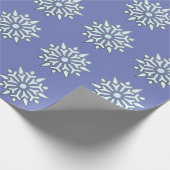 WeihnachtsPackpapiernordic-Schneeflocken Geschenkpapier (Ecke)