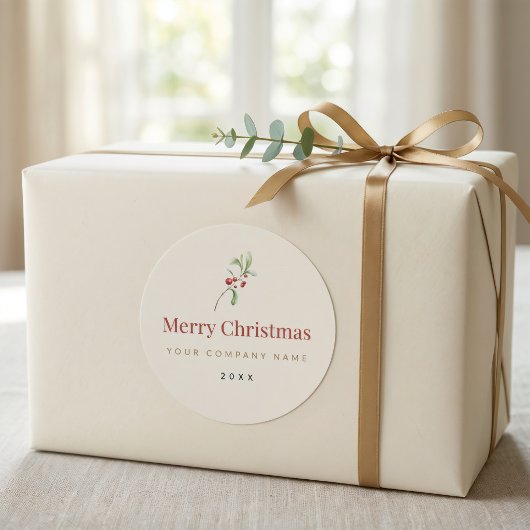 Weihnachtspackung Aufkleber | Individuelles Untern