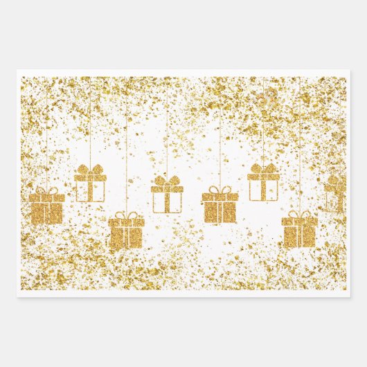 Weihnachtspackung Geschenkpapier Set (Vorderseite)