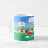 Weihnachtspaddel Kaffeetasse (Vorderseite Links)