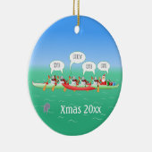 Weihnachtspaddel Keramikornament (Rechts)