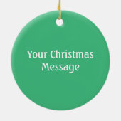 Weihnachtspaddel Keramikornament (Hinten)