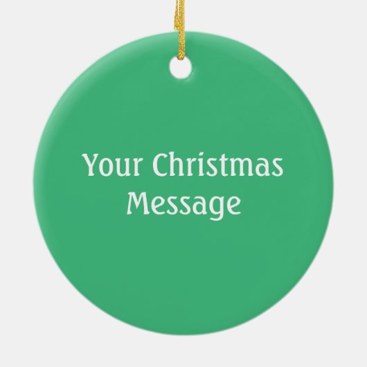 Weihnachtspaddel Keramikornament (Hinten)