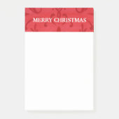 Weihnachtspads Post-it Note Pads Red Damask Klebezettel (Vorderseite)