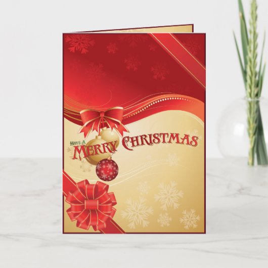 Weihnachtspaket Feiertagskarte (Vorderseite)