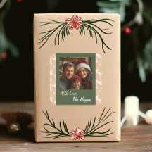 Weihnachtspaketaufkleber für Folklorekunst