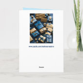 Weihnachtspakete Begrüßungskarte Feiertagskarte (Rückseite)