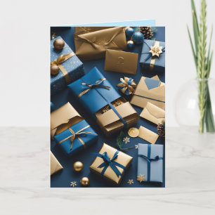 Weihnachtspakete Begrüßungskarte Feiertagskarte