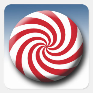 Weihnachtspakete für Süßigkeiten Quadratischer Aufkleber