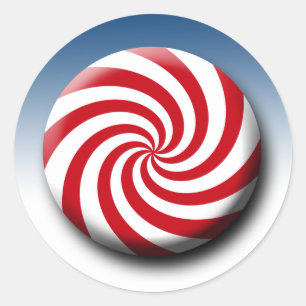 Weihnachtspakete für Süßigkeiten Runder Aufkleber