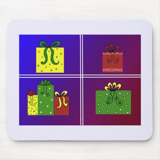 Weihnachtspakete Mousepad (Vorne)