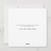 Weihnachtspalme an der Küste Feiertagskarte (Rückseite)