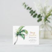 Weihnachtspalme Baum Feiertage Ankündigung (Stehend Vorderseite)