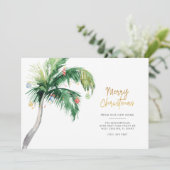 Weihnachtspalme Baum Feiertage Ankündigung (Stehend Vorderseite)