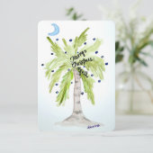 Weihnachtspalme Dankeskarte (Stehend Vorderseite)