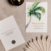 Weihnachtspalme Feiertagskarte