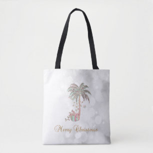 Weihnachtspalme, Geschenk, Lichterkette, Bokeh Tasche