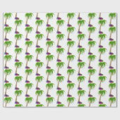 Weihnachtspalme Geschenkpapier (Flach)