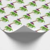 Weihnachtspalme Geschenkpapier (Ecke)