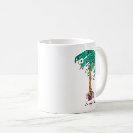 Weihnachtspalme Kaffeetasse (VorderseiteRechts)